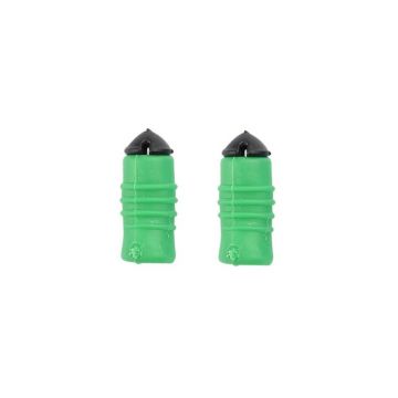 Cresta Softcap Hollow Connectors groen witvis toebehoor viselastiek Medium