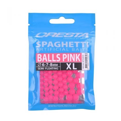 Cresta Spaghetti Balls XL rose  6mm-7mm-8mm