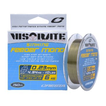 Cresta Visorate Sinking Feeder Mono groen visdraad 0.25mm 150m