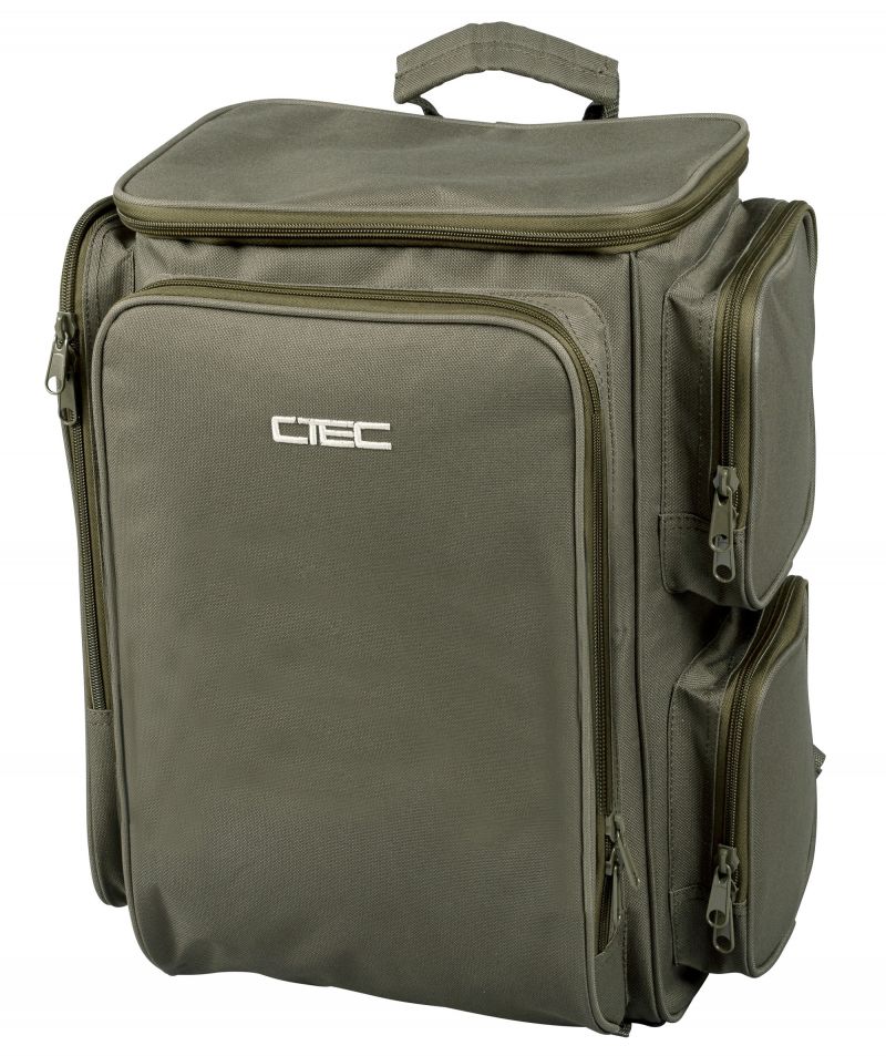 Cteccarp Square Backpack groen - bruin karper karpertas 45x40x20cm