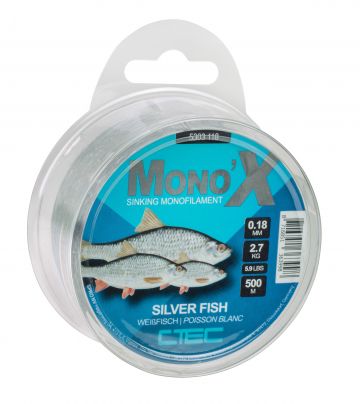 Cteccoarse Silverfish grijs visdraad 0.14mm 500m 1.8kg