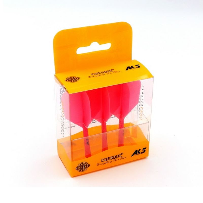 Cuesoul Large Integrated Flight solid pink dart flight Large