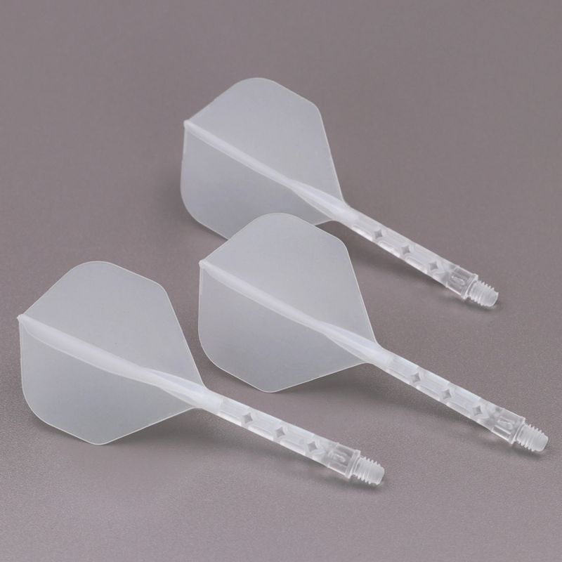 Cuesoul ROST T19 Integrated Flight - Standard clear dart flight Small