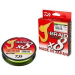 Daiwa J-Braid Grand X8 chartreuse gevlochten visdraad 0.22mm 135m 19.5kg