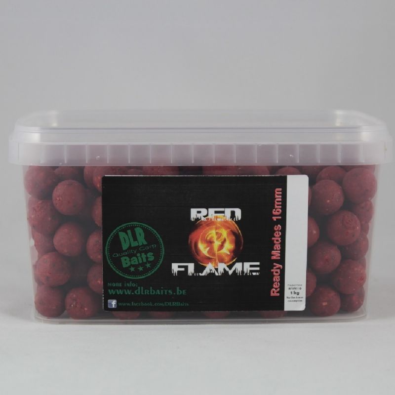 Dlr Baits Red Flame Ready Made rood karper boilie 16mm 1kg