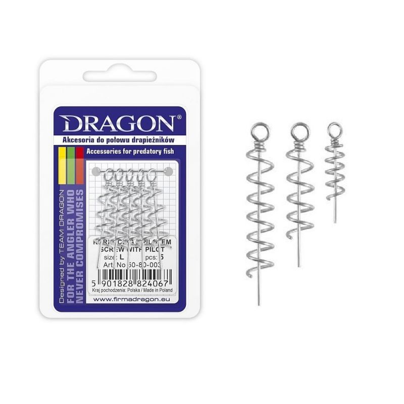 Dragon Screw Met Pilot argent  Large