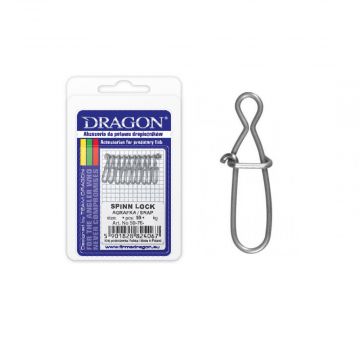 Dragon Spin Lock Snap argent  12