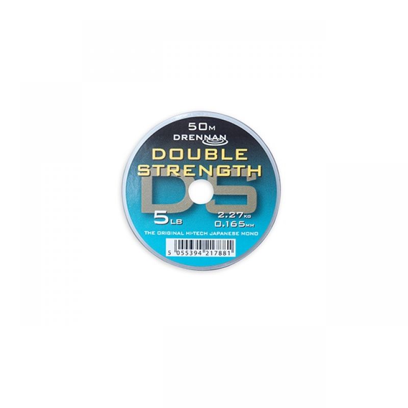 Drennan Double Strength clear visdraad 0.165mm 50m 5lb