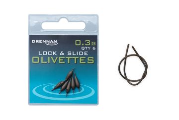 Drennan Lock & Slide Olivettes bruin vislood 0.30g