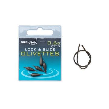 Drennan Lock & Slide Olivettes bruin vislood 0.60g