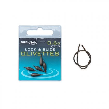 Drennan Lock & Slide Olivettes brun  0.60g