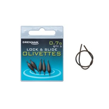 Drennan Lock & Slide Olivettes brun  0.70g