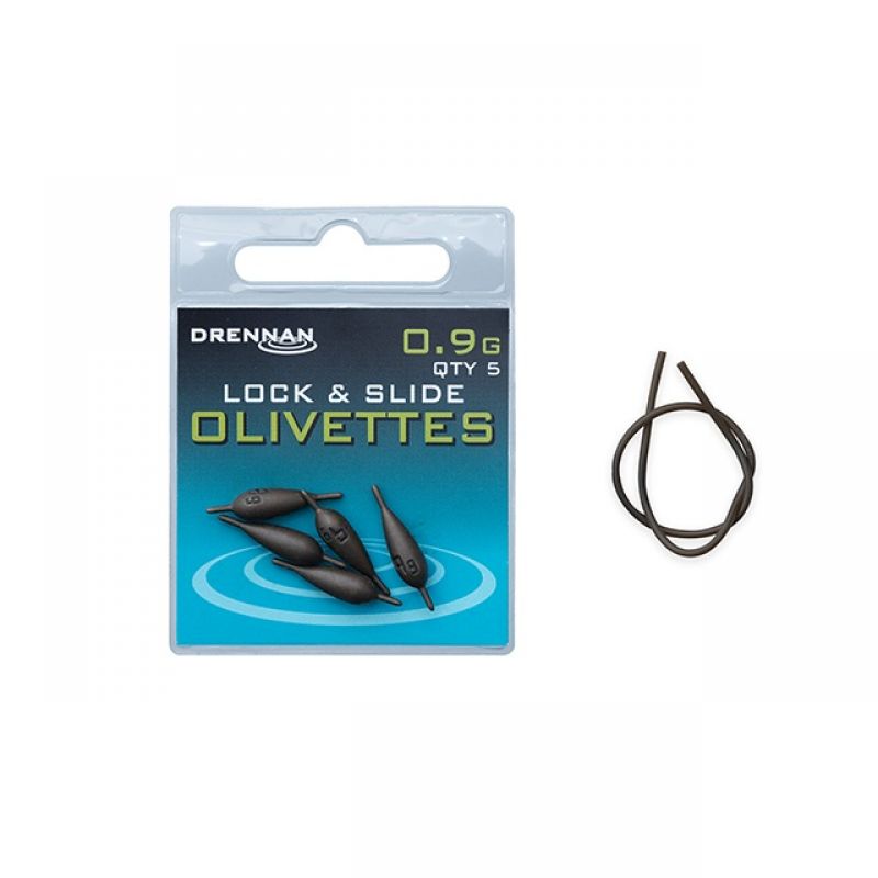 Drennan Lock & Slide Olivettes brun  0.90g