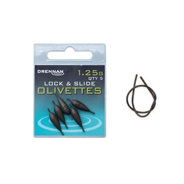 Drennan Lock & Slide Olivettes brun  1.25g