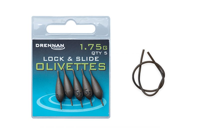 Drennan Lock & Slide Olivettes brun  1.75g