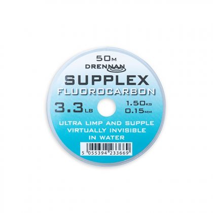 Drennan Supplex Fluorocarbon clear visdraad 0.15mm 50m 3.30lb