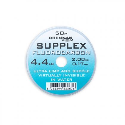 Drennan Supplex Fluorocarbon clair  0.17mm 50m 4.40lb