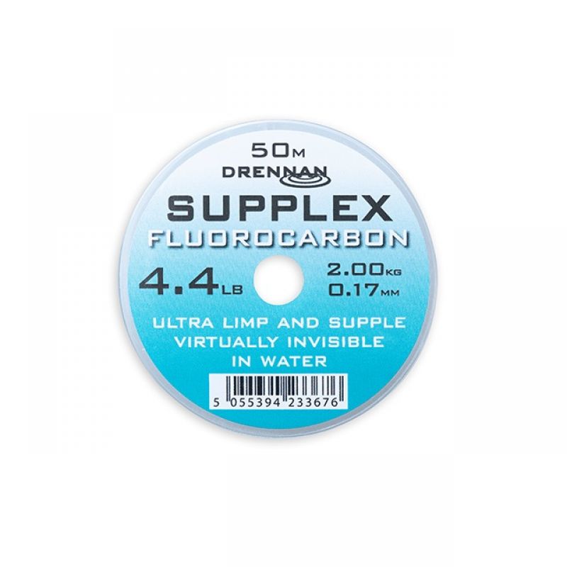 Drennan Supplex Fluorocarbon clair  0.17mm 50m 4.40lb