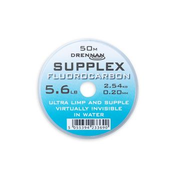 Drennan Supplex Fluorocarbon clear visdraad 0.20mm 50m 5.60lb