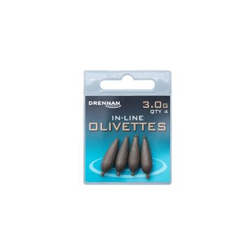 Drennan In-Line Olivettes bruin vislood 3.00g