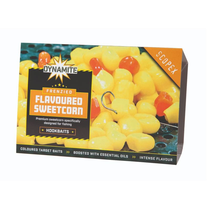 Dynamite Baits Frenzied Flavoured Sweetcorn Scopex jaune 