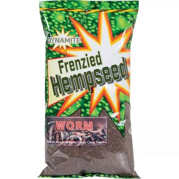 Dynamite Baits Frenzied Hempseed Worm Meal 1kg brun  1kg