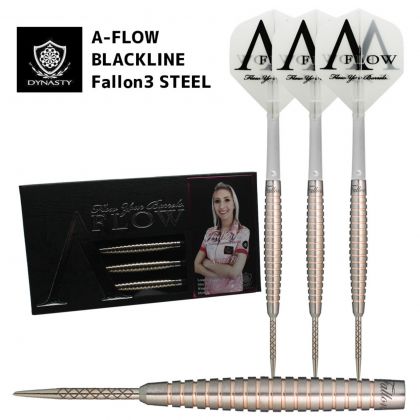 Dynasty A-Flow Fallon Sherrock 3 95% pink & gold darts 24.3g