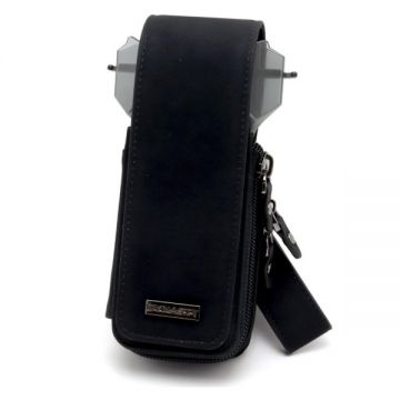 Dynasty Glasses Case Black x Black noir dart wallet & case