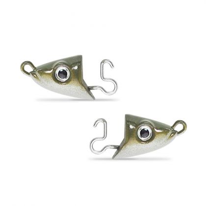 Fiiish Black Eel 110 Jig Head Shallow khaki loodkop N°2 4g