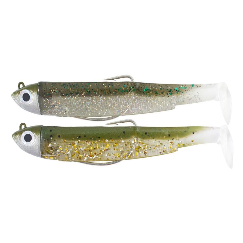 Fiiish Black Minnow 120 Double Combo Shore gl khaki - ghost minnow shad zeebaars N°3 12g