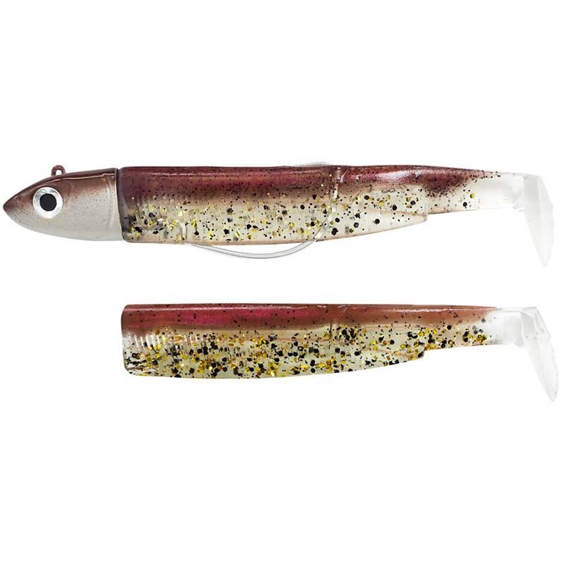 Fiiish Black Minnow 140 Combo Off Shore wine glitter shad zeebaars N°4 40g