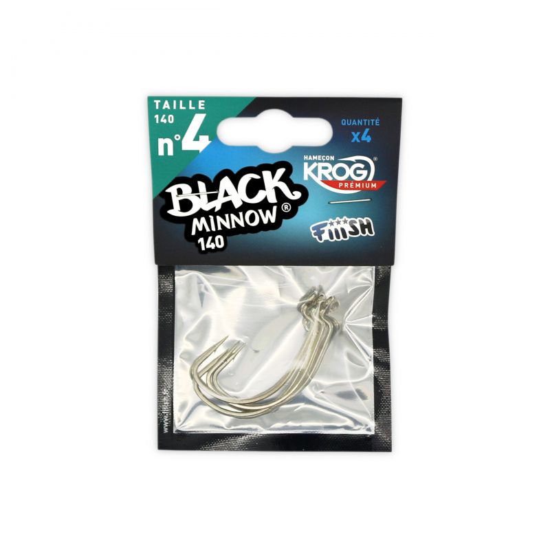 Fiiish Black Minnow 140 Hook KROG nickel  N°4