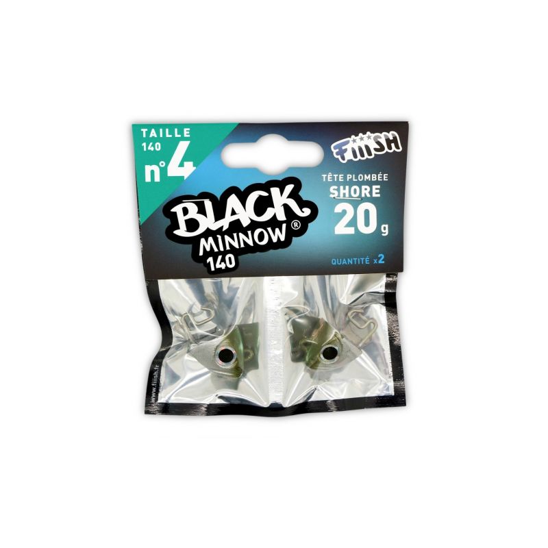 Fiiish Black Minnow 140 Jig Head Shore khaki  N°4 20g