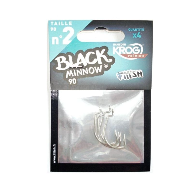 Fiiish Black Minnow 90 Hook KROG argent  N°2