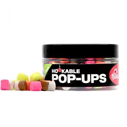 Fjuka Pop-Ups Mixed Colours multi witvis mini-boilie 8mm