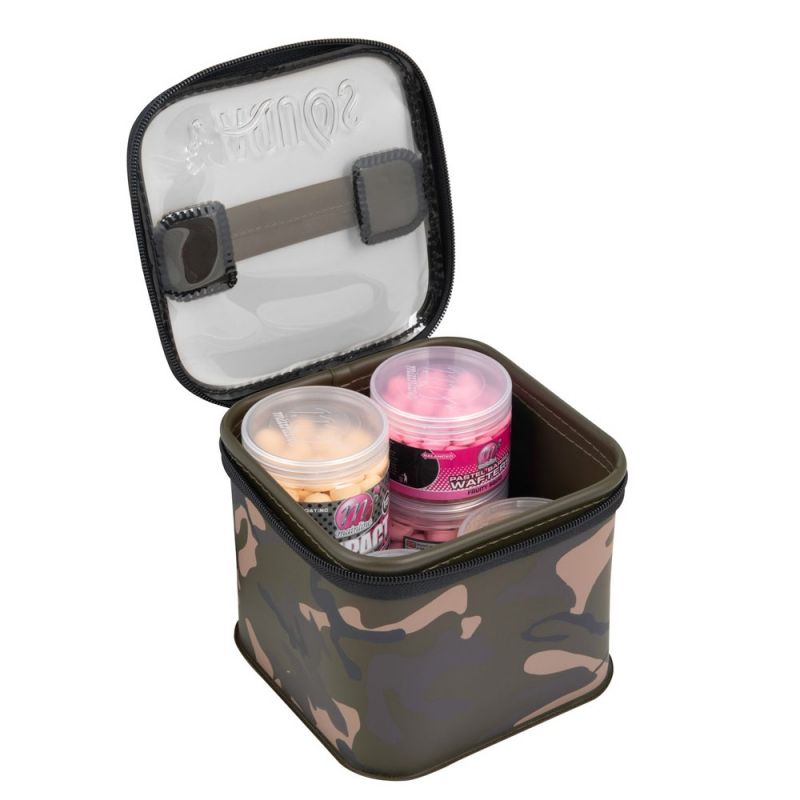 Fox AQUOS Camo Bait Storage groen - camo karper karpertas Medium +