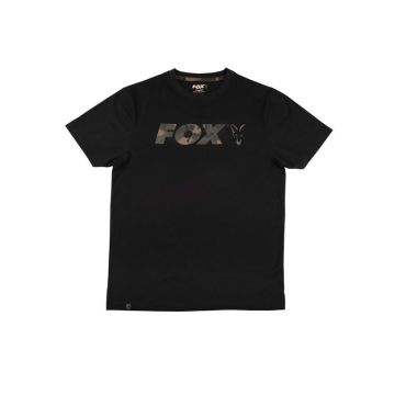 Fox Black Camo Chest Print T-Shirt zwart - camo vis t-shirt Large