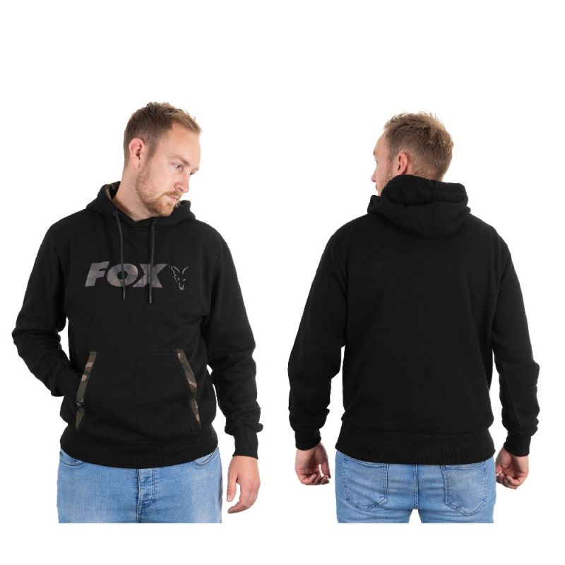 Fox Black Camo Hoodie zwart - camo vistrui X-large