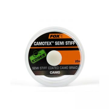 Fox EDGES Camotex Semi Stiff camo karper draad voor onderlijn 20lb 20m