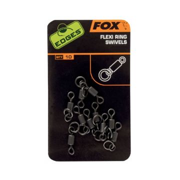 Fox EDGES Flexi Ring Swivel nickel  Size 7