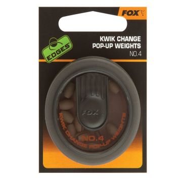 Fox EDGES Kwik Change Pop Up Weights N°4 camo karper klein vismateriaal