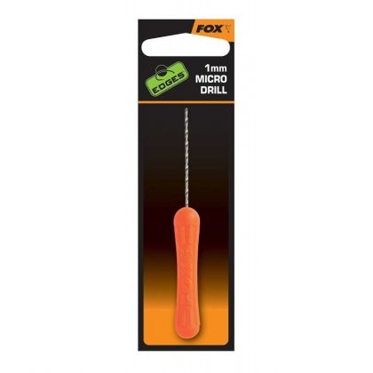 Fox Edges Micro Drill 1mm oranje - zwart - zilver karper rig accessoire