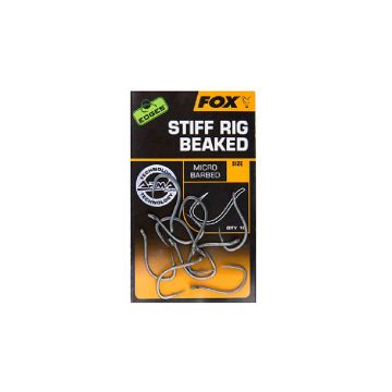 Fox EDGES Stiff Rig Beaked mat zilver karper vishaak 6