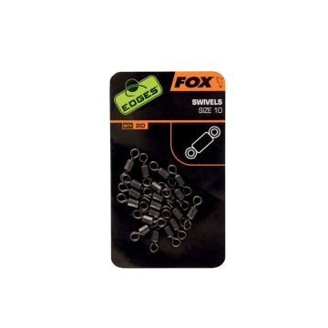 Fox EDGES Swivels nickel karper klein vismateriaal Size 10