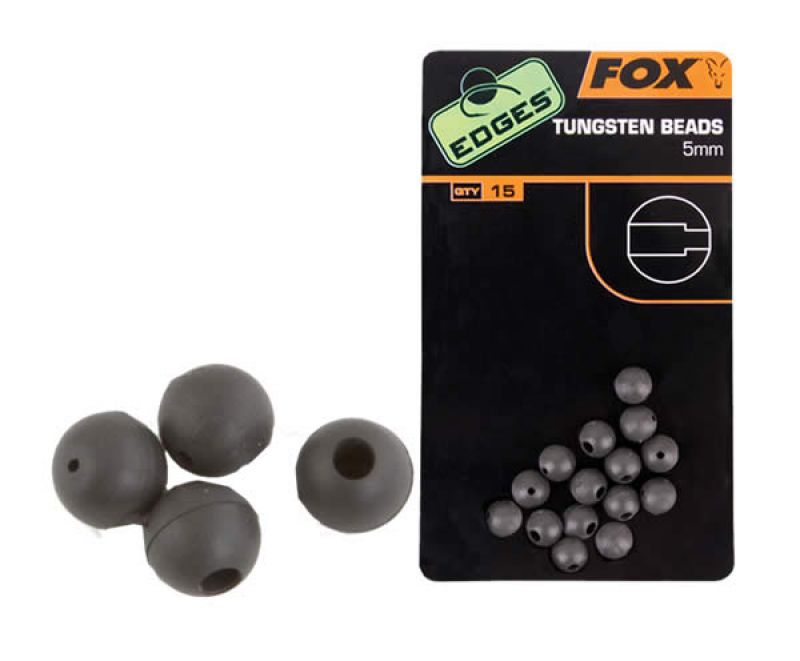 Fox EDGES Tungsten Beads groen karper klein vismateriaal 5mm