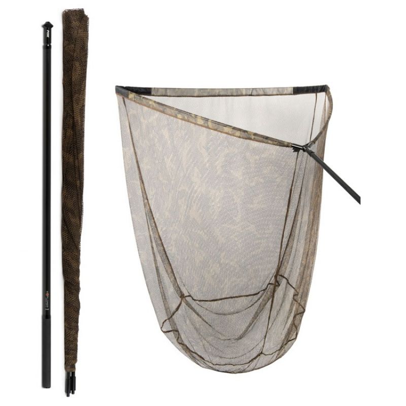 Fox Explorer Landing Net Telescopic Handle camo - noir  42 Inch