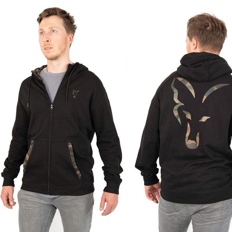 Fox LW Black Camo Zip Hoody zwart - camo vistrui Small