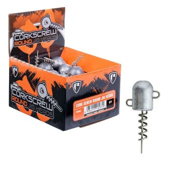 Foxrage Corkscrew Bullet Jig heads per stuk zilver roofvis vislood 15g