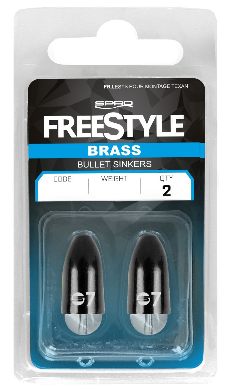 Freestyle Brass Bullet Sinker noir  10g