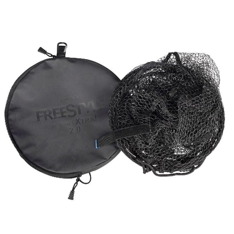 Freestyle Dropnet Xtra V2 zwart roofvis visschepnet 60cm